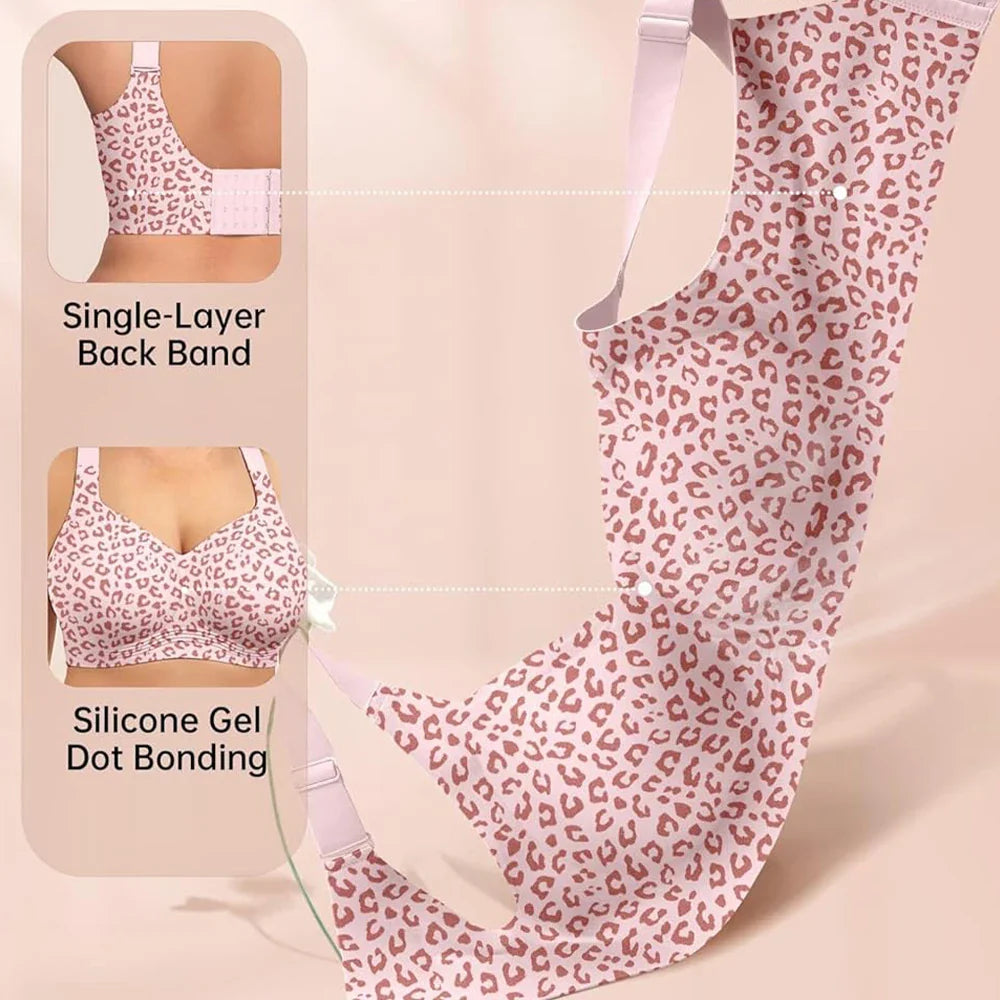 Leopard Jelly Seamless Lift Bra