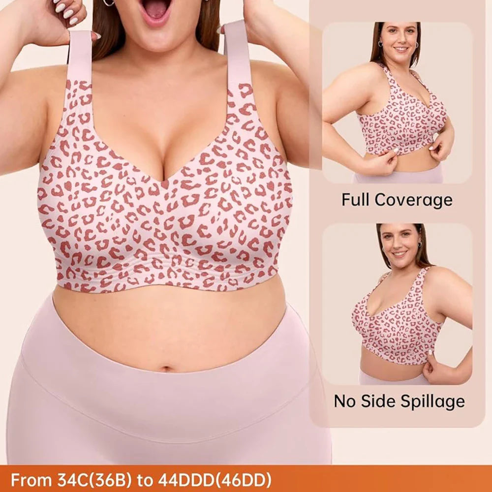 Leopard Jelly Seamless Lift Bra