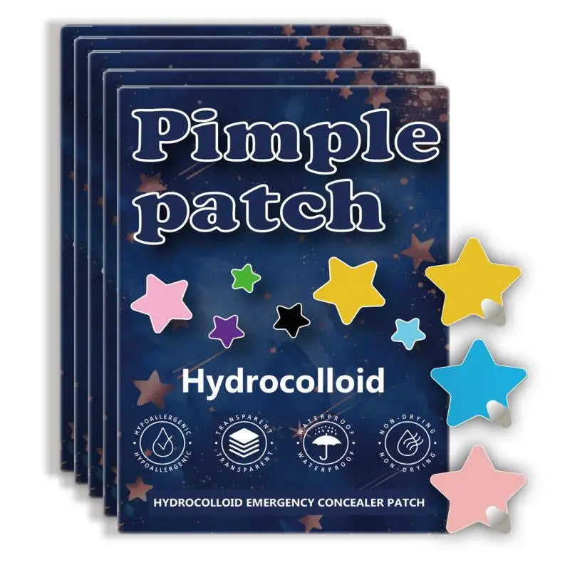 1400Pcs Colorful Cute Star Heart Shaped Acne Treatment Sticker Invisible Acne Cover Pimple Patch Skin Care