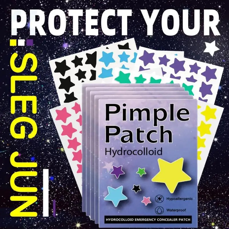 1400Pcs Colorful Cute Star Heart Shaped Acne Treatment Sticker Invisible Acne Cover Pimple Patch Skin Care