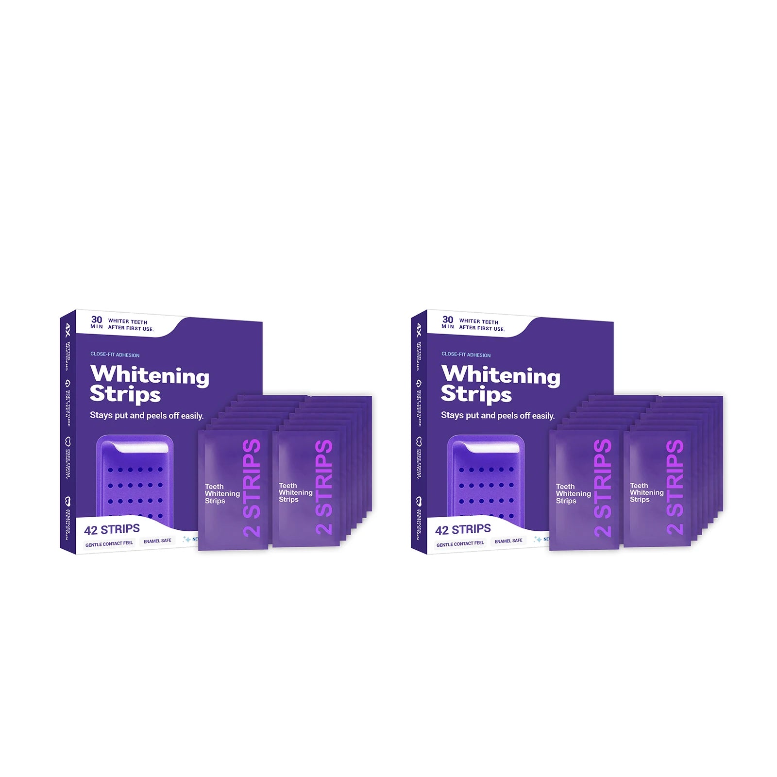 Purple Teeth Whitening Strips – Brighten & Freshen in 30 Minutes