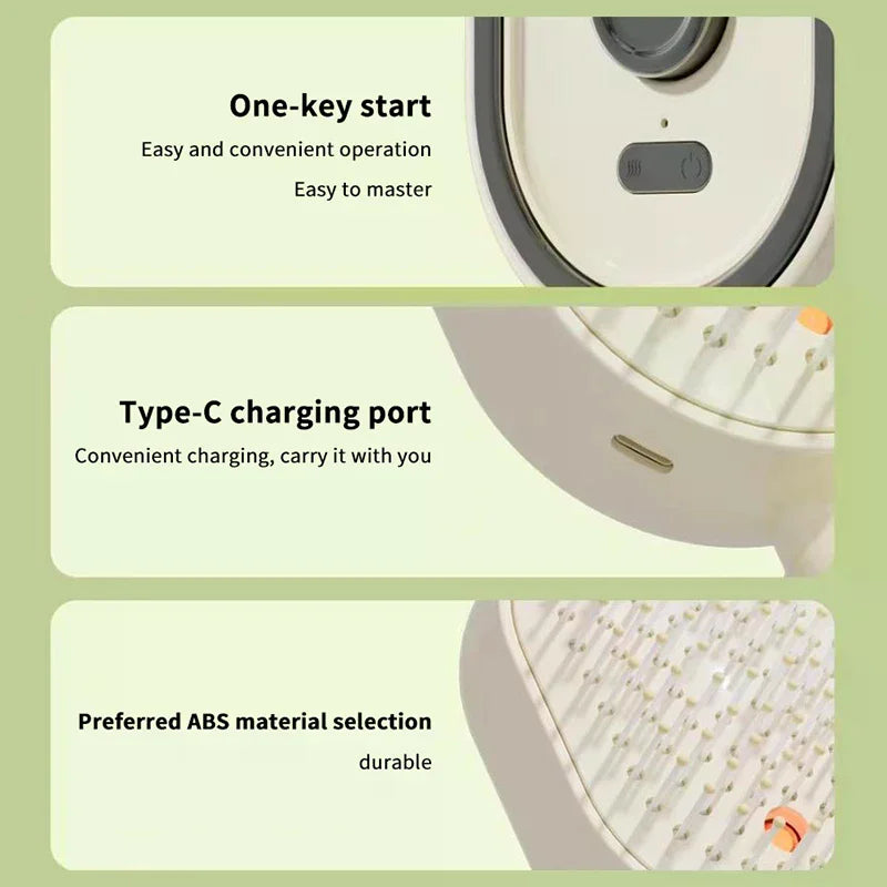 Hair Care Spray Massage Comb Vibration Scalp Massage Hairbrush Head Massager Hair Sprayer Atomizing Brush Hair Oil Applicator