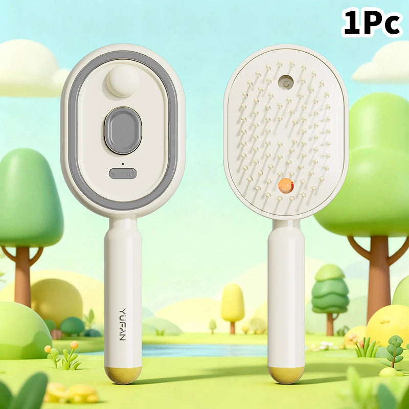 Hair Care Spray Massage Comb Vibration Scalp Massage Hairbrush Head Massager Hair Sprayer Atomizing Brush Hair Oil Applicator