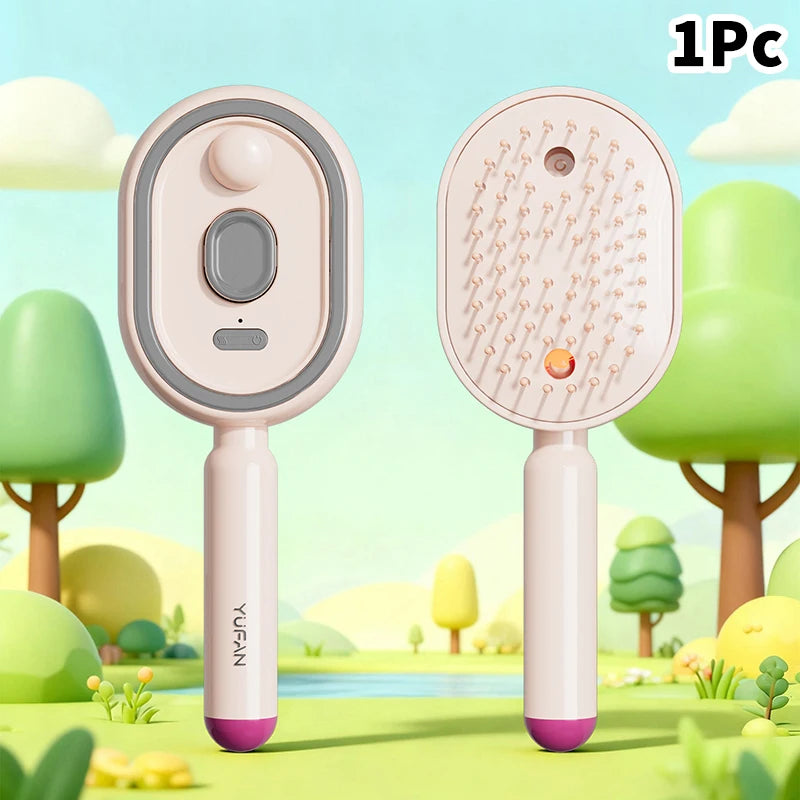 Hair Care Spray Massage Comb Vibration Scalp Massage Hairbrush Head Massager Hair Sprayer Atomizing Brush Hair Oil Applicator