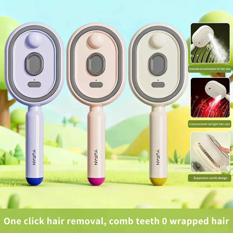 Hair Care Spray Massage Comb Vibration Scalp Massage Hairbrush Head Massager Hair Sprayer Atomizing Brush Hair Oil Applicator